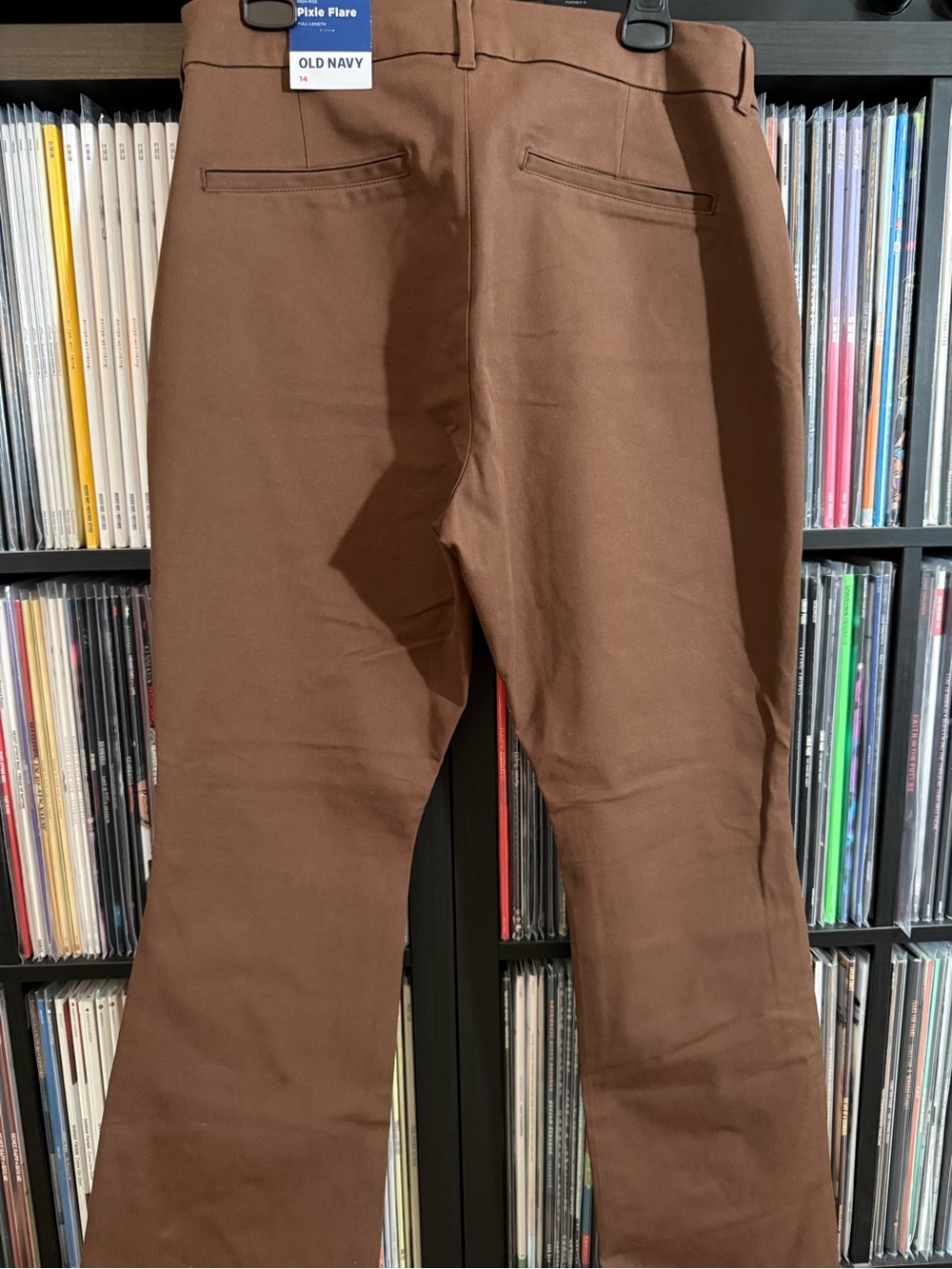 Women’s Brown High-Rise Pixie Flare Full Length Pants - Picture 2 of 4